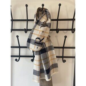 Plaid Wool Scarf With "C.R.V." Design By RATCRW